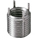 Key locking threaded insert for thread reinforcement